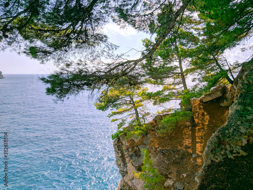 Adriatic coast in Petrovac Montenegro - Budva Rivera photo