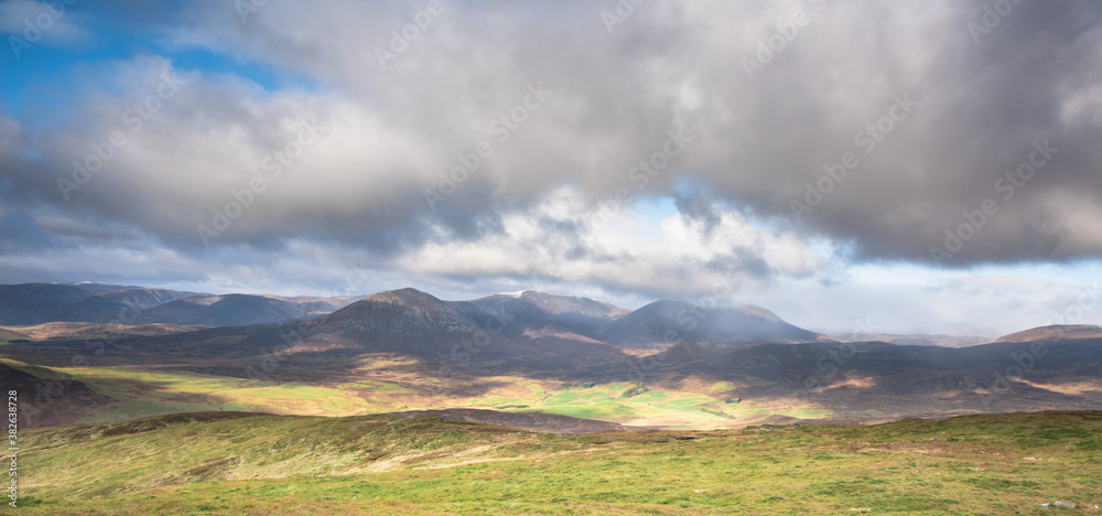 Mountains of Scotland. Munros of Perthshire: Carn Liath, Airgiod Bheinn, Beinn A'Ghlo, Carn nan Gabhar