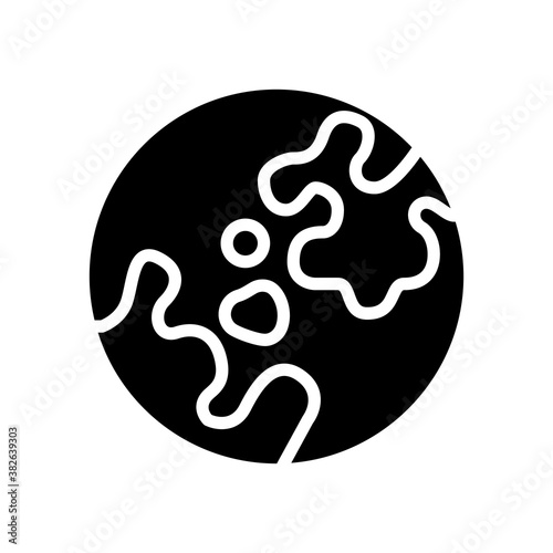 vitiligo skin disease glyph icon vector. vitiligo skin disease sign. isolated contour symbol black illustration photo