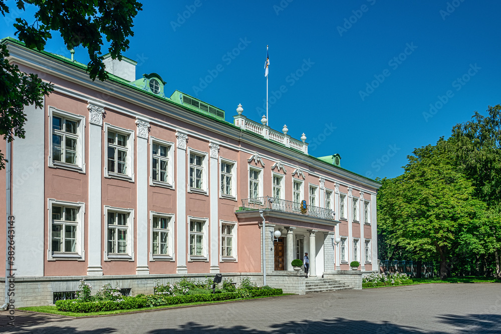 Residence of the President of Estonia in park Kadriorg