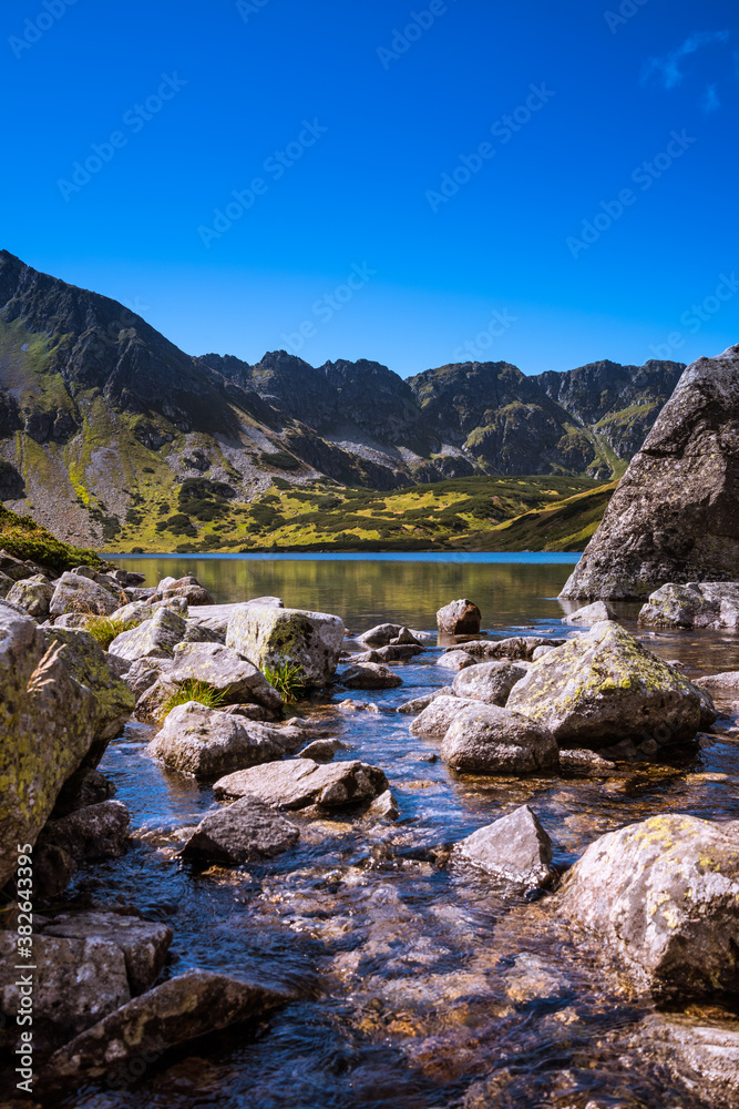 Summer in Tatra Mountains - view on most spectacular rocky summits