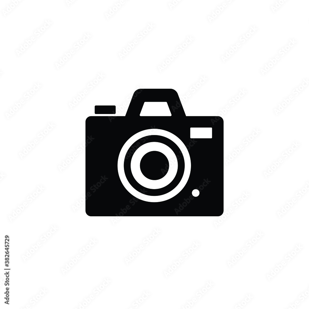 Camera icon vector isolated on white, logo sign and symbol. Camera icon vector isolated on white, logo sign and symbol.