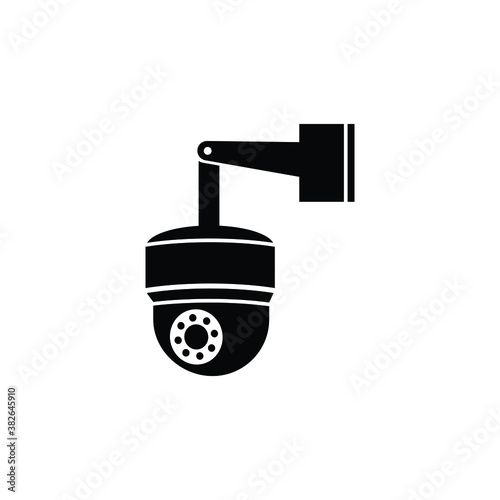 CCTV camera icon vector isolated on white, logo sign and symbol.