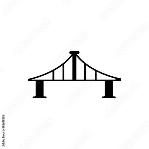 Bridge icon logo, vector design