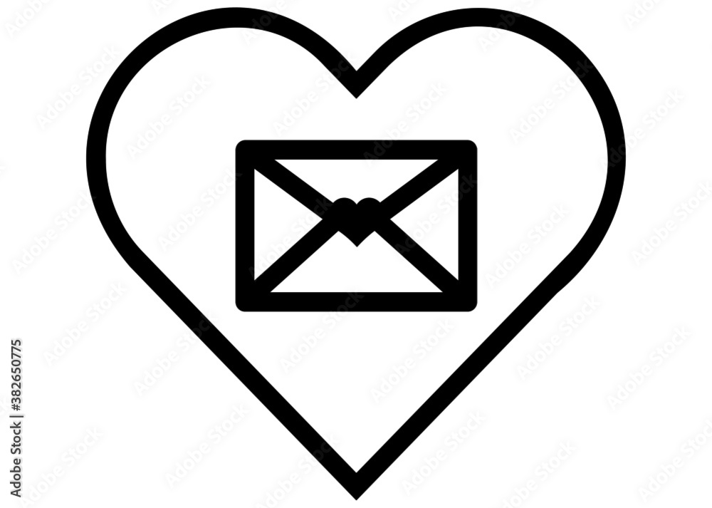 Love Message icon For apps and website Love Message icon For apps and website