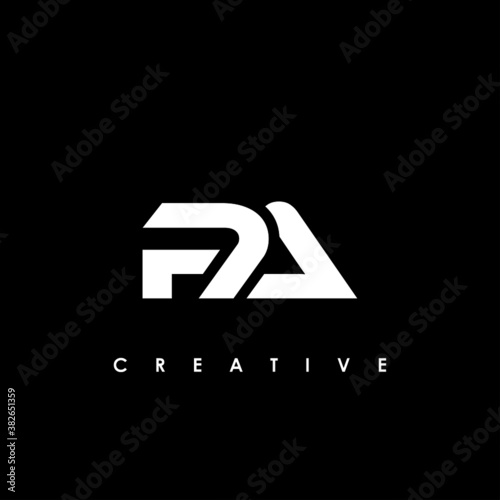PA Letter Initial Logo Design Template Vector Illustration