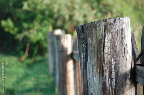 old wooden fence