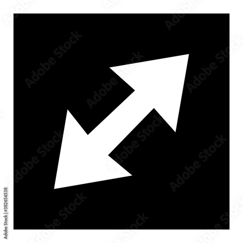 
Enlarge, text tool glyph icon 
