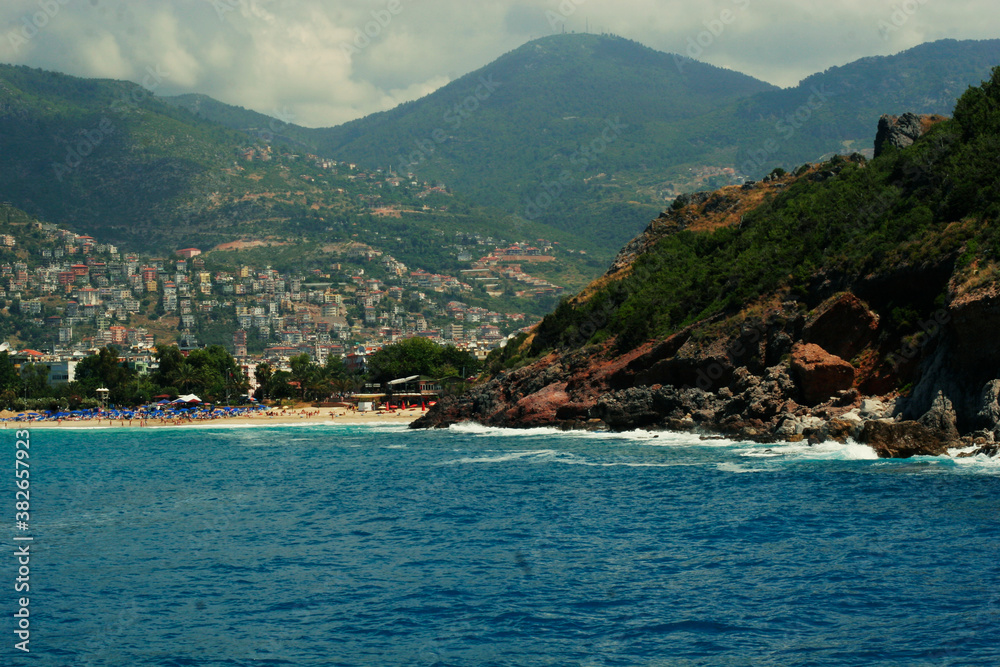 Fototapeta premium Beautiful view of Antalia harbor, Turkey