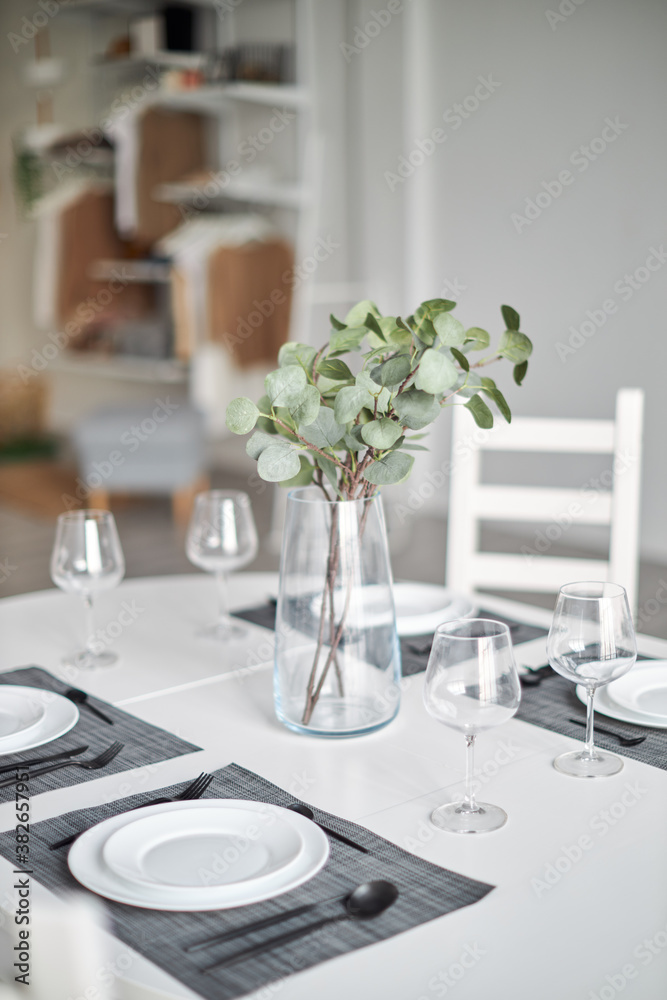 Fototapeta premium table set for a wedding reception