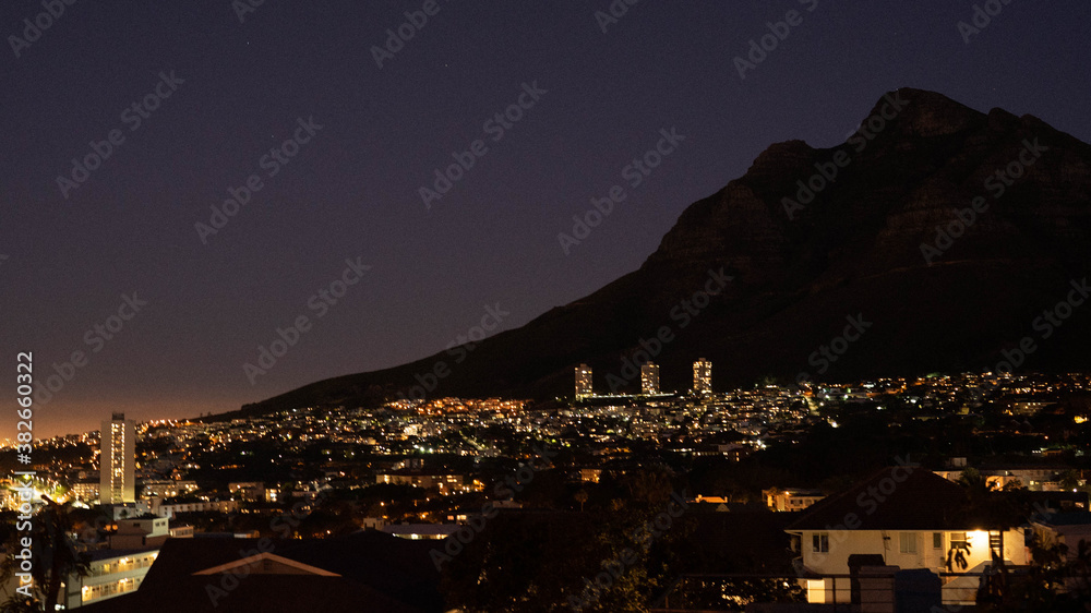 Obraz premium Cape Town Nightscape