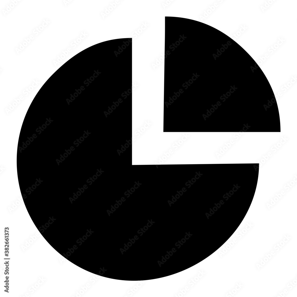 Business statistics, pie chart glyph icon
Business statistics, pie chart glyph icon