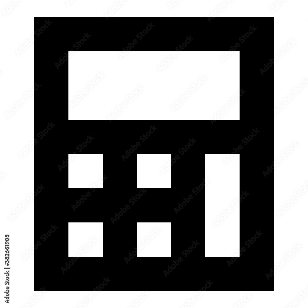 Calculator glyph vector
Calculator glyph vector