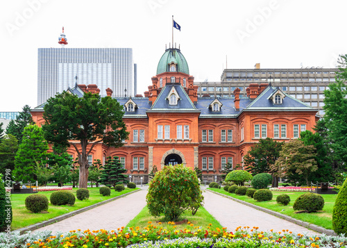 Obraz na płótnie 北海道庁赤れんが庁舎 札幌 w salonie