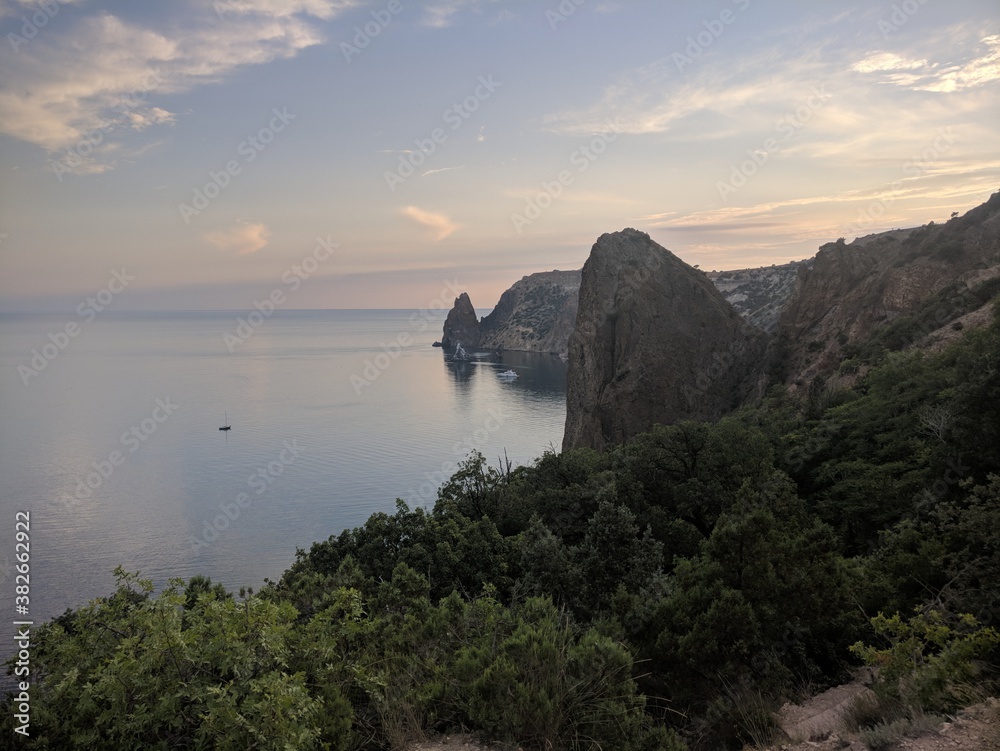 Fototapeta premium sunset over the sea