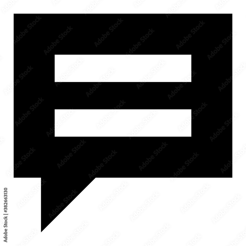 Message bubble glyph icon
Message bubble glyph icon