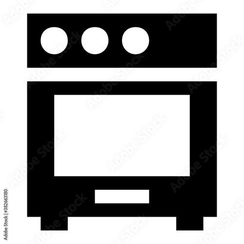 
Cooking range, stove solid icon 
