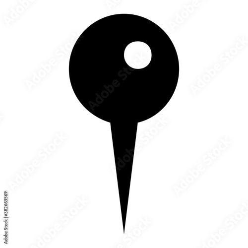  pushpin glyph icon vector 
