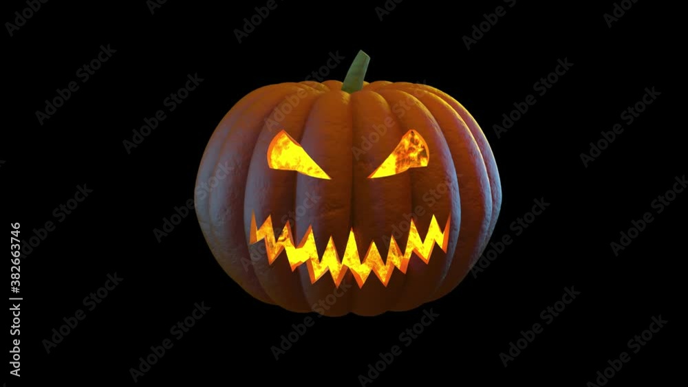 Jack O Lantern - burning fire loop Jack O Lantern - burning fire loop