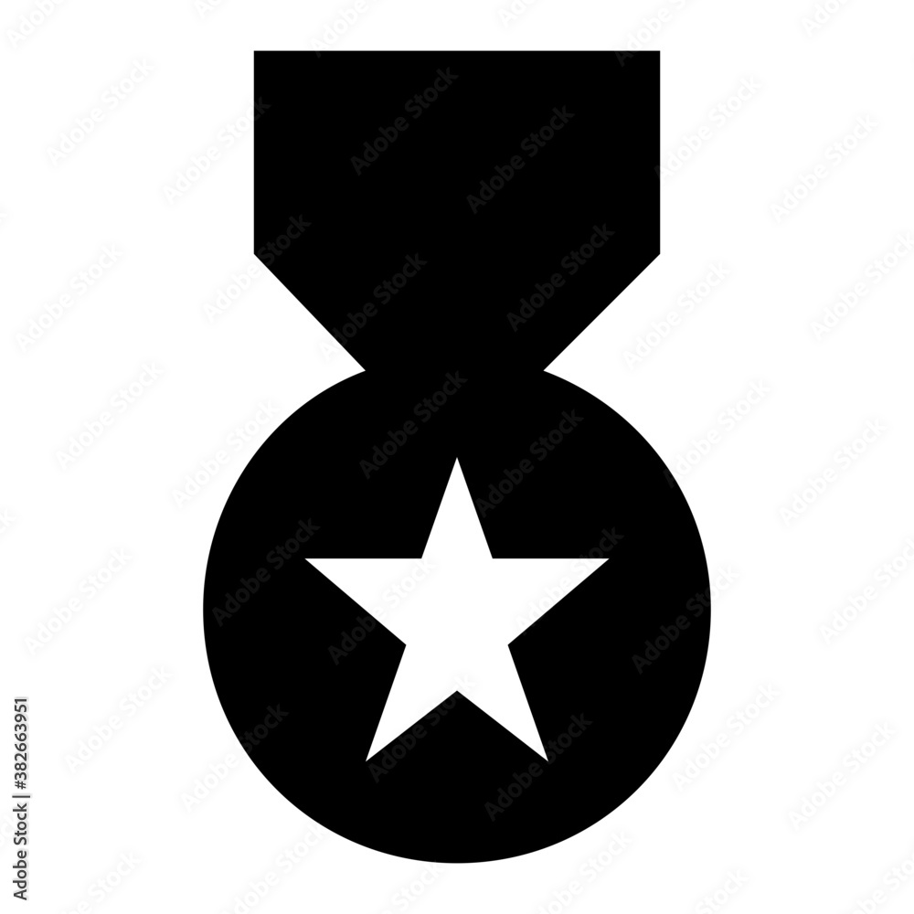 Star medal glyph icon
Star medal glyph icon
