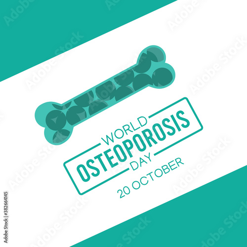 Vector graphic of world osteoporosis day good for world osteoporosis day celebration. flat design. flyer design.flat illustration.