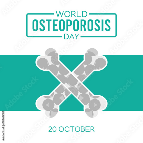 Vector graphic of world osteoporosis day good for world osteoporosis day celebration. flat design. flyer design.flat illustration.