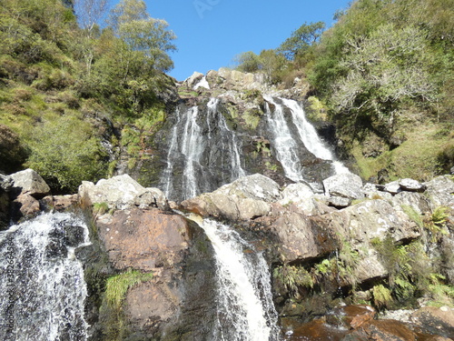waterfall in the mountains