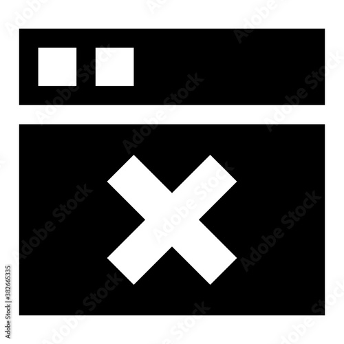 
Website blocked solid icon 
