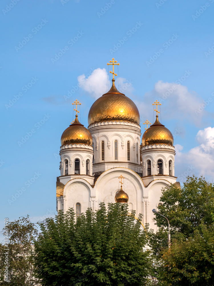 Russian Orthodox Cathedral Church in Siberia.