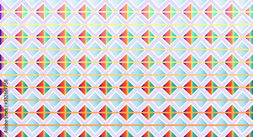 bright rainbow wallpaper with a geometric pattern