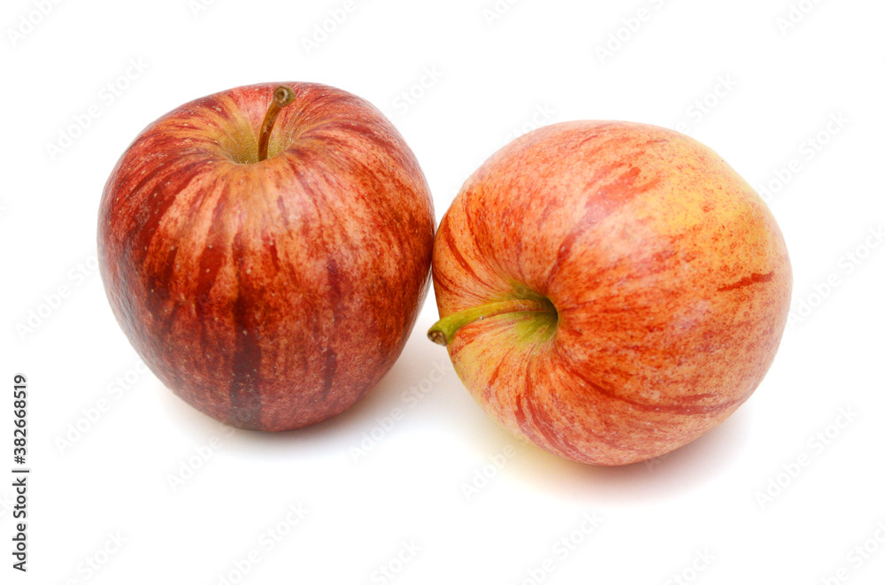 Fresh red apples isolated on white background Fresh red apples isolated on white background