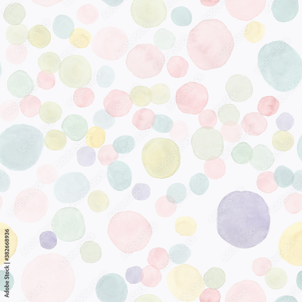 Seamless Polka Wallpaper. Fashion Children 