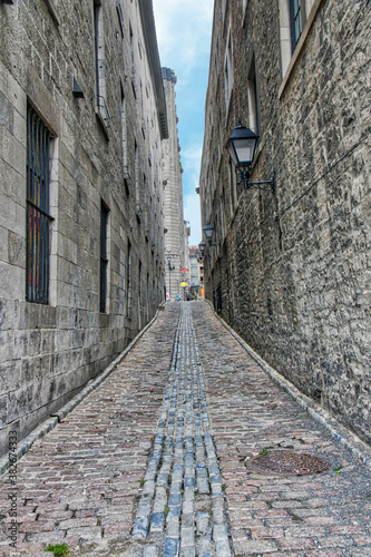 Rue Saint-Dizier in Montreal. One of the oldest alleys in the city located near the old port. © photorebelle
