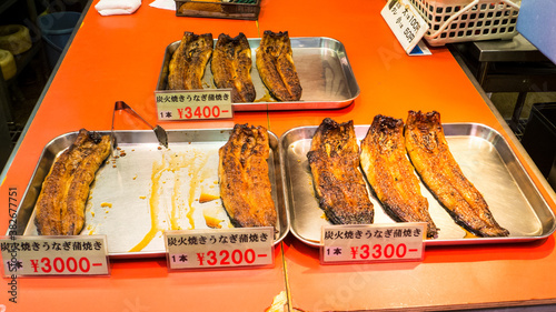 KANAZAWA,  View of the Omicho Ichiba Market, a landmark covered food market located in Kanazawa, Ishikawa, Japan.