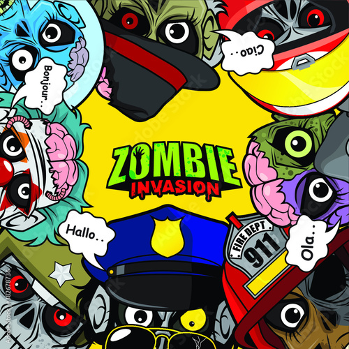 Halloween Poster with a Zombie Theme