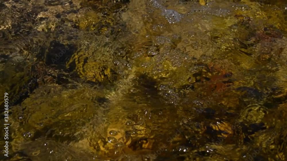 Close up of water flowing in the river Close up of water flowing in the river
