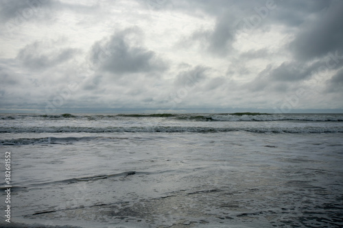 A Dramatic Stormy Sky Over the Ocean