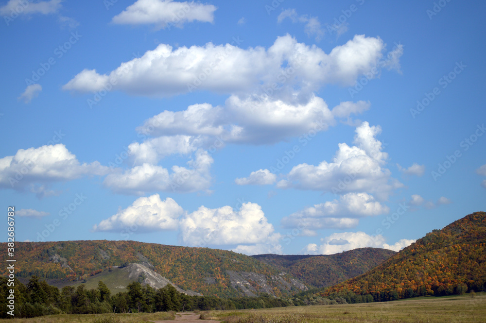 landscape with blue sky landscape with blue sky
