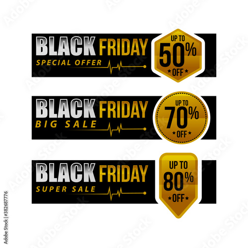 Black Friday sale, banner, poster advert. Card offert promotion design.black friday sale gift box on black background