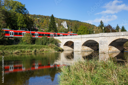 Donaubrücke in Hausen im Tal im Oberen Donautal photo