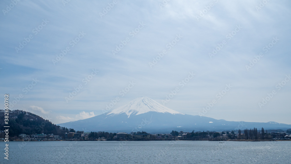 Mount Fuji and Lake Kawaguchiko Yamanashi, Japan