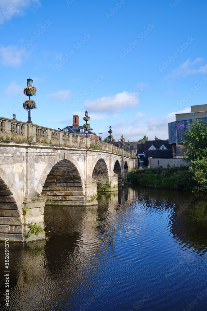 River Severn in Shrewsbury, Shropshire, UK