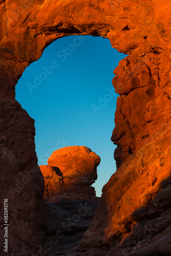 North and South Window, Arches National Park, Colorado Plateau, Utah, Grand County, Usa, America