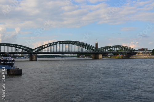 Hohenzollern Bridge (Hohenzollernbrücke) in Cologne (Koln) in Germany