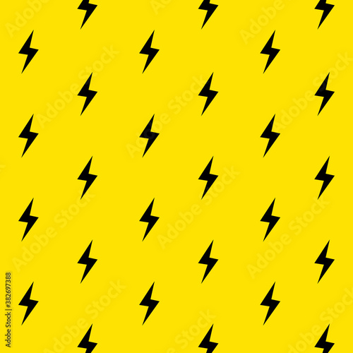 Lightning bolts pattern. Thunder bolt pattern energy lightning background
