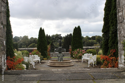 fountain in the garden