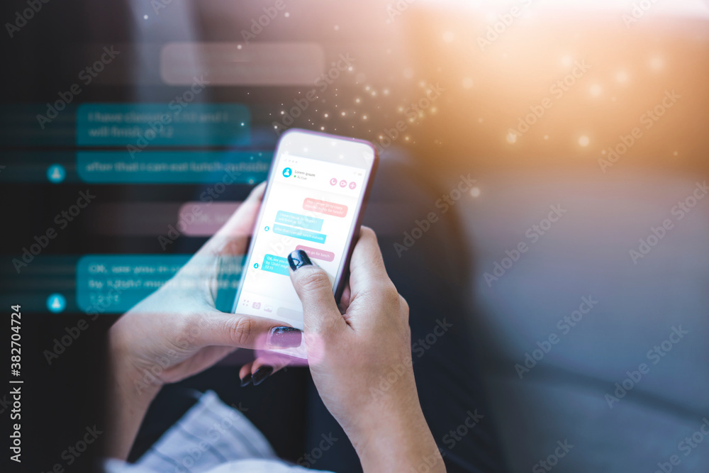 Smart mobile phone technology wireless internet connection to connect ...