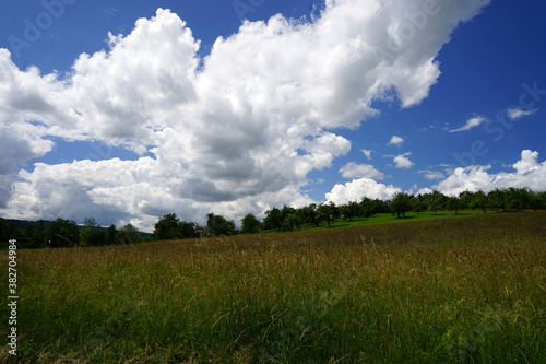 Landschaft Felder und Wolken Himmel 