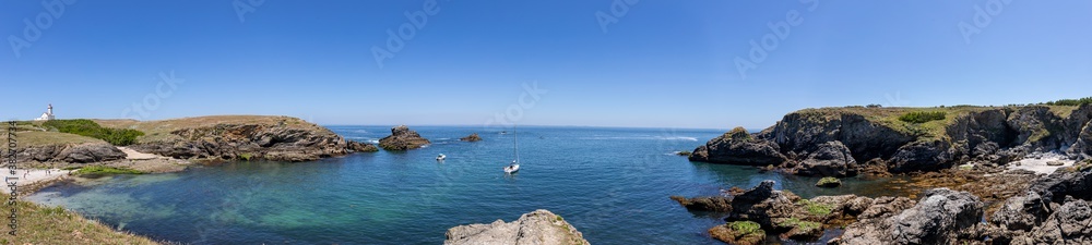 Pointe des Poulains, western coast of Belle-Ile-en-Mer, Brittany, France Pointe des Poulains, western coast of Belle-Ile-en-Mer, Brittany, France