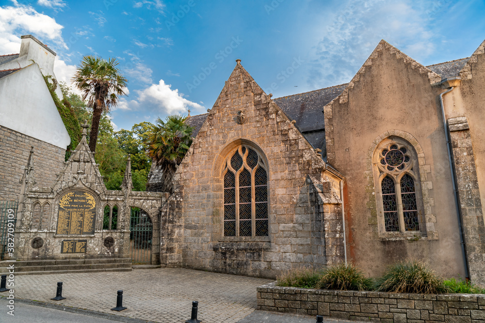Benodet church, Finistere, Brittany, France